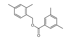 3,5-Dimethylbenzoic acid (2,4-dimethylphenyl)methyl ester Structure