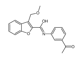 N-(3-acetylphenyl)-3-(methoxymethyl)-1-benzofuran-2-carboxamide Structure