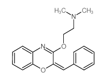 Ethanamine,N,N-dimethyl-2-[[2-(phenylmethylene)-2H-1,4-benzoxazin-3-yl]oxy]-,hydrochloride (1:1) structure