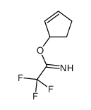 cyclopent-2-en-1-yl 2,2,2-trifluoroethanimidate结构式