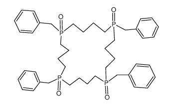 1,6,11,16-Tetrabenzyl-1,6,11,16-tetraphosphacycloicosane 1,6,11,16-tetraoxide结构式