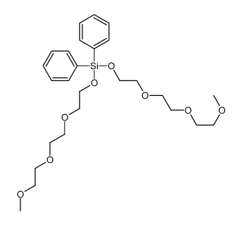 bis[2-[2-(2-methoxyethoxy)ethoxy]ethoxy]-diphenylsilane结构式