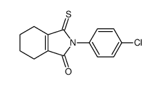 2-(4-chlorophenyl)-3-sulfanylidene-4,5,6,7-tetrahydroisoindol-1-one Structure