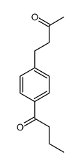 1-[4-(3-oxobutyl)phenyl]butan-1-one Structure