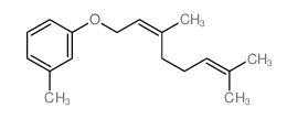 Benzene,1-[(3,7-dimethyl-2,6-octadienyl)oxy]-3-methyl-, (E)- (9CI)结构式