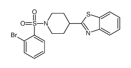 Piperidine, 4-(2-benzothiazolyl)-1-[(2-bromophenyl)sulfonyl]- (9CI) picture