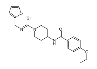 Benzamide, 4-ethoxy-N-[1-[[(2-furanylmethyl)amino]thioxomethyl]-4-piperidinyl]- (9CI) structure