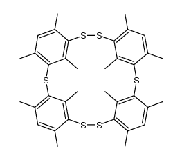12,14,16,32,34,36,62,64,66,82,84,86-dodecamethyl-2,4,5,7,9,10-hexathia-1,3,6,8(1,3)-tetrabenzenacyclodecaphane structure