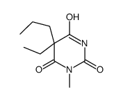 5-Ethyl-1-methyl-5-propylbarbituric acid Structure