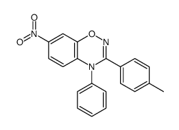 3-(4-methylphenyl)-7-nitro-4-phenyl-1,2,4-benzoxadiazine结构式