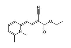 1,6-Dimethyl-2-(3'-cyano-3'-ethoxycarbonyl-allyliden)-1,2-dihydropyridin结构式