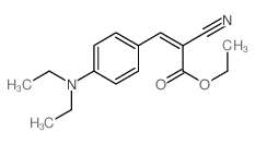 Ethyl-2-cyano-3-[4-(diethylamino)phenyl]acrylate structure