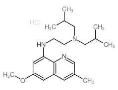 N-(6-methoxy-3-methyl-quinolin-8-yl)-N,N-bis(2-methylpropyl)ethane-1,2-diamine structure