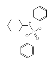 Phosphoramidic acid,N-cyclohexyl-, diphenyl ester Structure