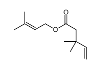 3-methylbut-2-enyl 3,3-dimethylpent-4-enoate Structure