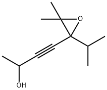 4-(3,3-Dimethyl-2-isopropyloxiranyl)-3-butyn-2-ol Structure