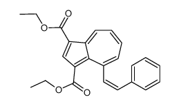 diethyl 4-(2-phenylethenyl)azulene-1,3-dicarboxylate结构式