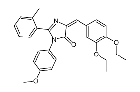 4H-Imidazol-4-one,5-[(3,4-diethoxyphenyl)methylene]-3,5-dihydro-3-(4-methoxyphenyl)-2-(2-methylphenyl)- picture