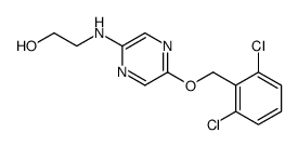 2-[[5-[(2,6-dichlorophenyl)methoxy]pyrazin-2-yl]amino]ethanol结构式