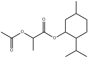 2-(Acetyloxy)propanoic acid 5-methyl-2-isopropylcyclohexyl ester Structure