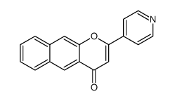 2-pyridin-4-ylbenzo[g]chromen-4-one结构式