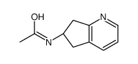 N-[(6S)-6,7-dihydro-5H-cyclopenta[b]pyridin-6-yl]acetamide Structure