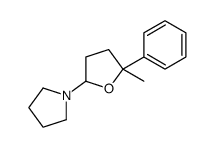 1-(5-methyl-5-phenyloxolan-2-yl)pyrrolidine Structure