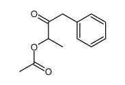 (3-oxo-4-phenylbutan-2-yl) acetate Structure