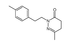 6-Methyl-2-(2-p-tolyl-ethyl)-4,5-dihydro-2H-pyridazin-3-one结构式