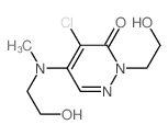 3(2H)-Pyridazinone,4-chloro-2-(2-hydroxyethyl)-5-[(2-hydroxyethyl)methylamino]- Structure