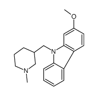 7-Methoxy-9-(1-methyl-3-piperidylmethyl)-9H-carbazole结构式