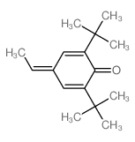 4-ethylidene-2,6-ditert-butyl-cyclohexa-2,5-dien-1-one结构式