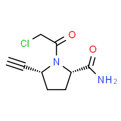 2-Pyrrolidinecarboxamide, 1-(chloroacetyl)-5-ethynyl-, (2S,5R)- (9CI)结构式