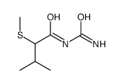 N-carbamoyl-3-methyl-2-methylsulfanylbutanamide Structure