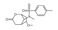 N-(6-methoxy-3-oxo-2-oxabicyclo[3.2.1]octan-8-yl)-N,4-dimethylbenzenesulfonamide Structure