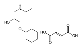 (E)-but-2-enedioic acid,1-cyclohexyloxy-3-(propan-2-ylamino)propan-2-ol Structure