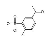 5-acetyl-2-methylbenzenesulfonyl chloride Structure