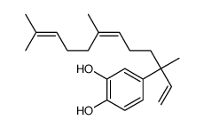 4-[(6E)-3,7,11-trimethyldodeca-1,6,10-trien-3-yl]benzene-1,2-diol Structure