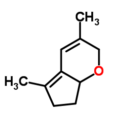 Cyclopenta[b]pyran, 2,6,7,7a-tetrahydro-3,5-dimethyl- (9CI)结构式