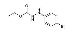 ethyl 2-(4-bromophenyl)hydrazinecarboxylate结构式