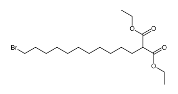 (11-bromo-undecyl)-malonic acid diethyl ester Structure