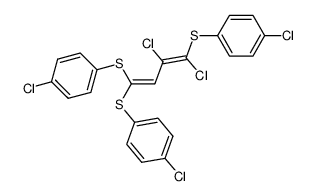 1,2-Dichlor-1,4,4-tris(4-chlor-phenylthio)-1,3-butadien Structure