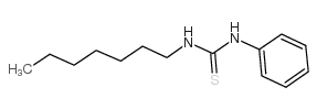 1-HEPTYL-3-PHENYL-2-THIOUREA Structure