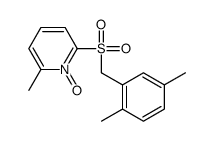 2-[(2,5-dimethylphenyl)methylsulfonyl]-6-methyl-1-oxidopyridin-1-ium结构式