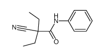 2-ethyl-2-cyano-butyric acid anilide Structure