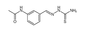 Acetamide, N-[3-[[2-(aminothioxomethyl)hydrazinylidene]methyl]phenyl]结构式