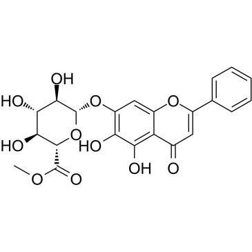 黄芩苷甲酯结构式