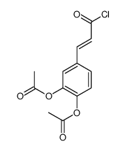 [2-acetyloxy-4-(3-chloro-3-oxoprop-1-enyl)phenyl] acetate结构式