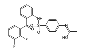 N-[4-[[2-(2,3-difluorobenzoyl)phenyl]sulfamoyl]phenyl]acetamide Structure