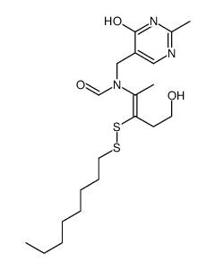 N-[(Z)-5-hydroxy-3-(octyldisulfanyl)pent-2-en-2-yl]-N-[(2-methyl-6-oxo-1H-pyrimidin-5-yl)methyl]formamide Structure